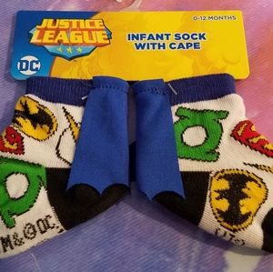 Super Hero Baby Cape Socks